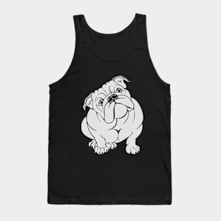 dog desing Tank Top